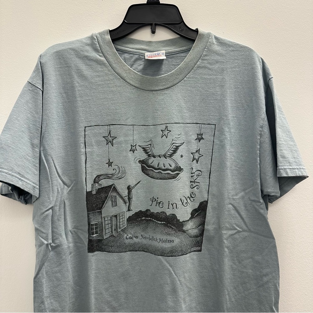 Vintage 90s Hanes Pie in the Sky Bakery Maine T-shirt Size Large